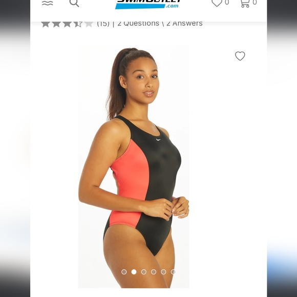 Women's Color Surge Powerback Chlorine Resistant One Piece Swimsuit - Picture 2 of 11